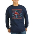 thumbnail image 1 of CafePress - Santa Biker Sweater Tee Long Sleeve Dark T Shirt - Long Sleeve Dark T-Shirt, 1 of 4