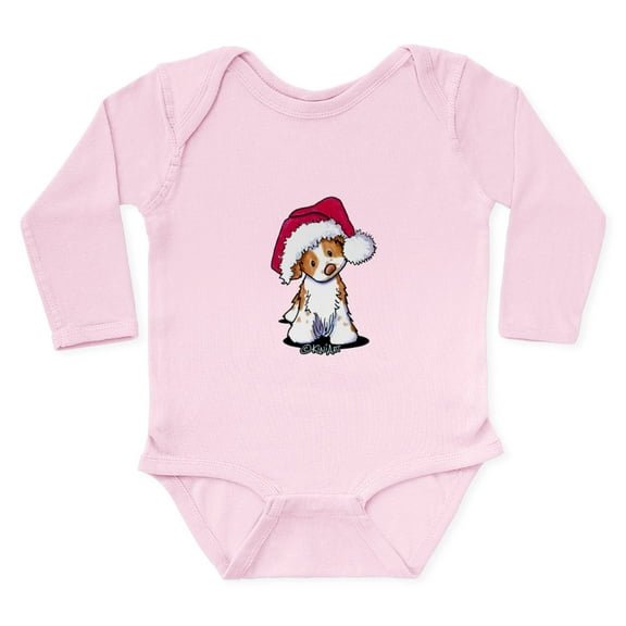 CafePress - Santa Brittany Long Sleeve Infant Bodysuit - Long Sleeve Cotton Baby Bodysuit