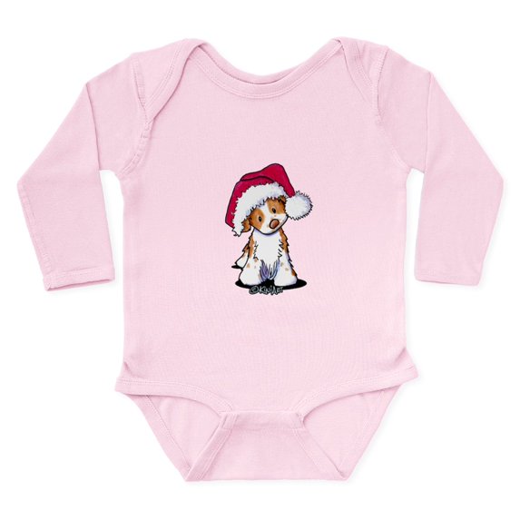 CafePress - Santa Brittany Long Sleeve Infant Bodysuit - Long Sleeve Cotton Baby Bodysuit