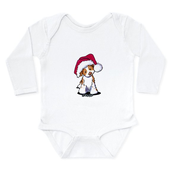 CafePress - Santa Brittany Long Sleeve Infant Bodysuit - Long Sleeve Cotton Baby Bodysuit