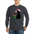 thumbnail image 1 of CafePress - Santa Cat &Amp; Mouse Dark Long Sleeve T Shirt - Long Sleeve Dark T-Shirt, 1 of 4