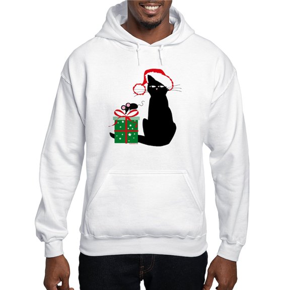 CafePress - Santa Cat & Mouse Hooded Sweatshirt - Pullover Hoodie, Hooded Sweatshirt