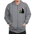 thumbnail image 1 of CafePress - Santa Cat & Mouse Sweatshirt - Zip Hoodie, Classic Hooded Sweatshirt with Metal Zipper, 1 of 4