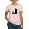 thumbnail image 1 of CafePress - Santa Cat & Mouse Women's Light T Shirt - Women's Classic T-Shirt, 1 of 4