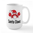 thumbnail image 1 of CafePress - Santa Claws Mugs - 15 oz Ceramic Large White Novelty Mug, 1 of 6