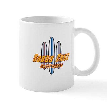CafePress - Santa Cruz And Boards Mug - 11 oz Ceramic Mug - Novelty Coffee Tea Cup