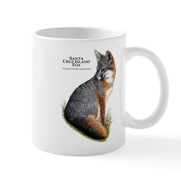 CafePress - Santa Cruz Island Fox Mug - 11 oz Ceramic Mug - Novelty Coffee Tea Cup