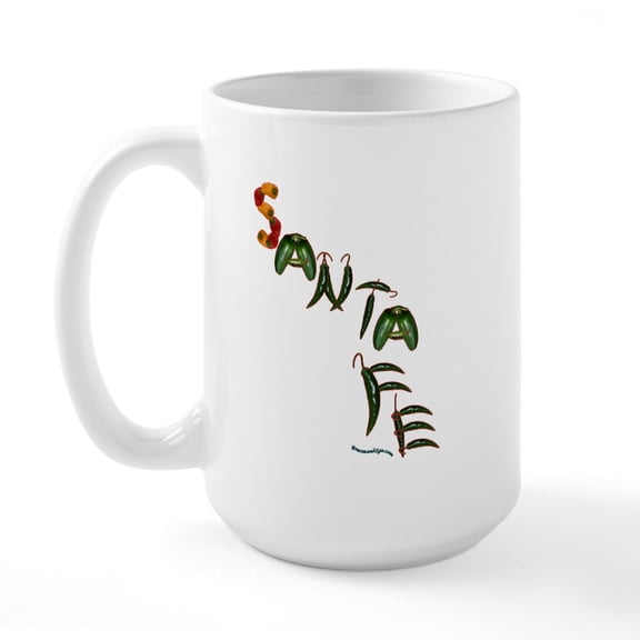 CafePress - Santa Fe Large Mug - 15 oz Ceramic Large White Novelty Mug