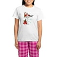 thumbnail image 1 of CafePress - Santa Girl Martini Women's Light Pajamas - Women's Short Sleeve Print T-Shirt and Pants Light Cotton Pajama Set, 1 of 7