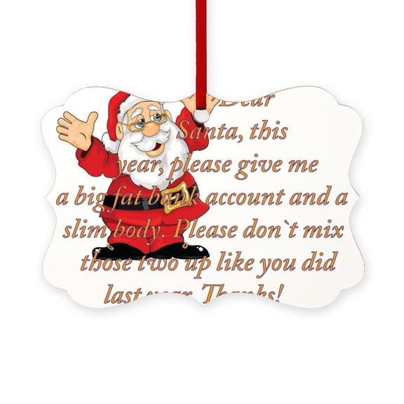 CafePress - Santa Letter - Scroll Ornament