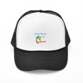 thumbnail image 1 of CafePress - Santa Monica California Palm Tree And - Adjustable Unisex Printed Trucker Hat with Mesh Back, 1 of 8