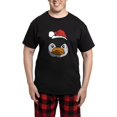 thumbnail image 1 of CafePress - Santa Penguin Men's Dark Pajamas - Men's Dark Loose Fit Cotton Pajama Set, 1 of 7