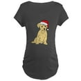 thumbnail image 1 of CafePress - Santa Puppy Maternity Dark T Shirt - Maternity Dark T-Shirt, 1 of 3
