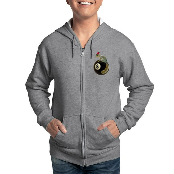 CafePress - Santa Squirrel 8 Ball Zip Hoodie - Zip Hoodie, Classic Hooded Sweatshirt with Metal Zipper