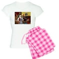 thumbnail image 1 of CafePress - Santa's Deerhound - Women's Light Pajamas, 1 of 4