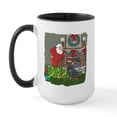 thumbnail image 1 of CafePress - Santa's Helper Rottweiler Large Mug - 15 oz Ceramic Large White Novelty Mug, 1 of 4
