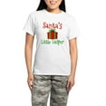 thumbnail image 1 of CafePress - Santa's Little Helper Women's Light Pajamas - Women's Short Sleeve Print T-Shirt and Pants Light Cotton Pajama Set, 1 of 7