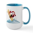 thumbnail image 1 of CafePress - Santa's Ski Trip! Large Mug - 15 oz Ceramic Large White Novelty Mug, 1 of 4
