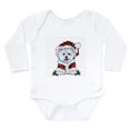 thumbnail image 1 of CafePress - Santas Westie Helper Body Suit - Long Sleeve Cotton Baby Bodysuit, 1 of 4