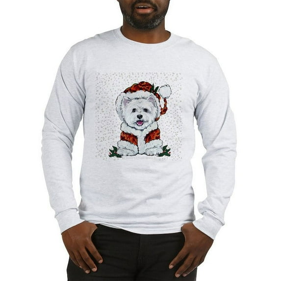 CafePress - Santas Westie Helper Long Sleeve T Shirt - Unisex Cotton Long Sleeve T-Shirt