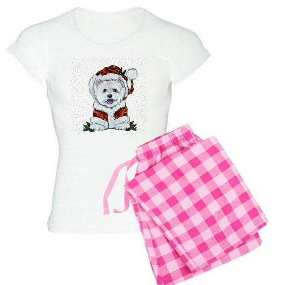 CafePress - Santas Westie Helper Pajamas - Women's Light Pajamas