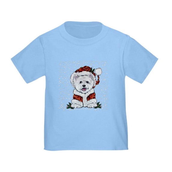 CafePress - Santas Westie Helper T Shirt - Cute Toddler T-Shirt, 100% Cotton