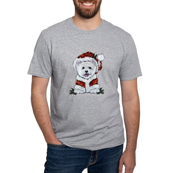 CafePress - Santas Westie Helper T Shirt - Fitted T-Shirt, Vintage Fit Soft Cotton Tee