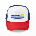 thumbnail image 1 of CafePress - Santorini, Greece - Adjustable Unisex Printed Trucker Hat with Mesh Back, 1 of 10