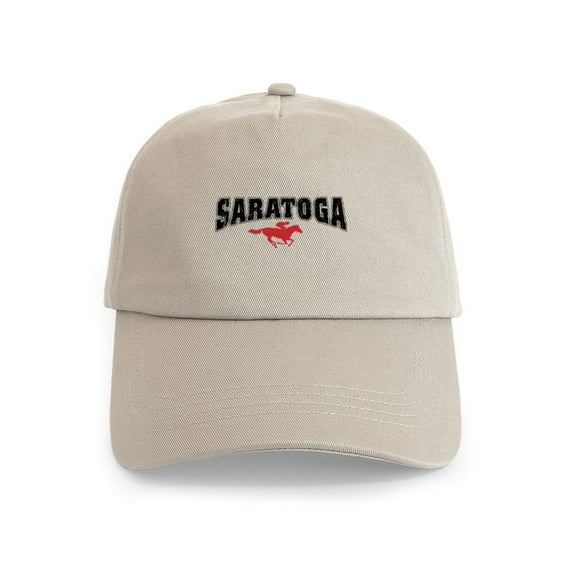 CafePress - Saratoga Springs NY Cap - Adjustable 100% Brushed Unisex Casual Cotton Baseball Cap, Beige, 1