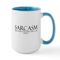 thumbnail image 1 of CafePress - Sarcasm_B Ceramic Mug - 15 oz Ceramic Large White Novelty Mug, 1 of 4