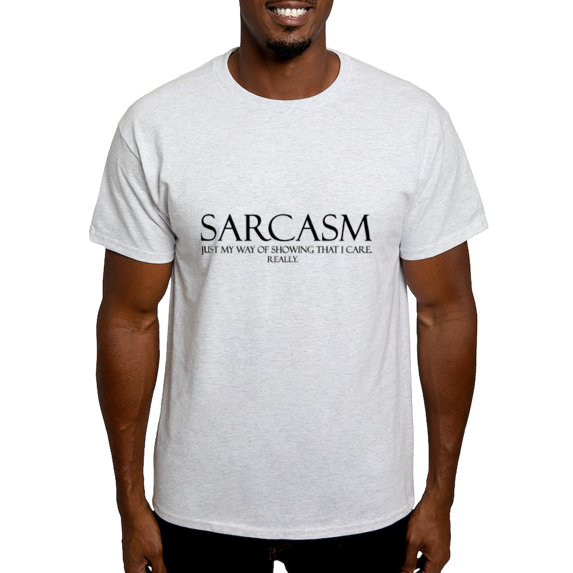 CafePress - Sarcasm Light T Shirt - Men's Classic Graphic T-Shirt