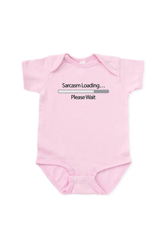 - Sarcasm Loading Please Wait Baby Light Bodysuit - Baby Light Bodysuit, Size Newborn - 24 Months
