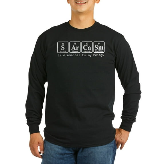 CafePress - Sarcasm Long Sleeve T Shirt - Long Sleeve Dark T-Shirt