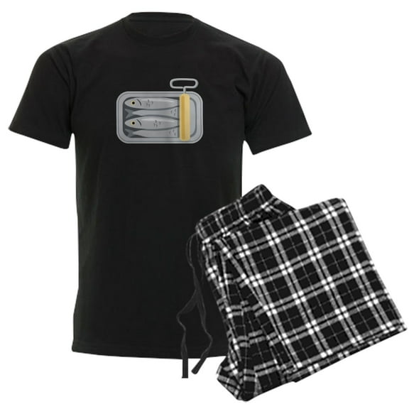 CafePress - Sardine Fish Can Pajamas - Men's Dark Loose Fit Cotton Pajama Set