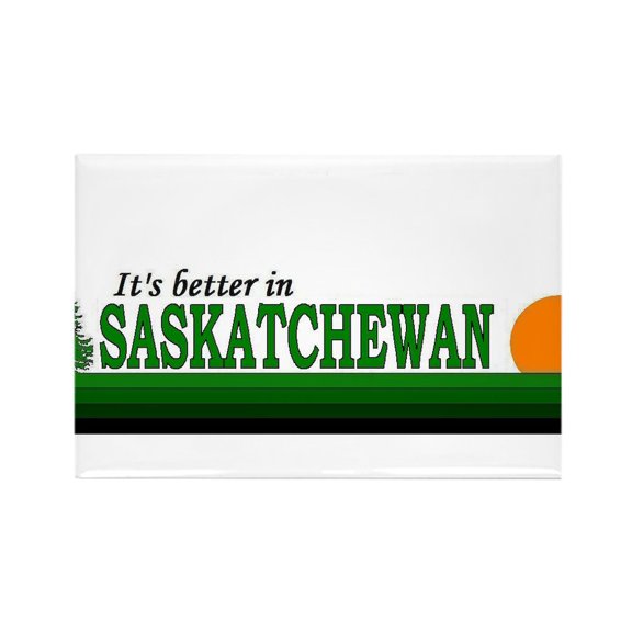 CafePress - Saskatchewanbetter Magnets - Rectangle Magnet, 2"x3" Refrigerator Magnet