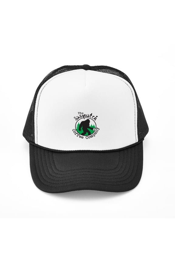 - Sasquatch Coffee - Adjustable Unisex Printed Trucker Hat with Mesh Back