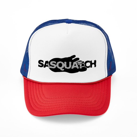 CafePress - Sasquatch Footprint - Adjustable Unisex Printed Trucker Hat with Mesh Back