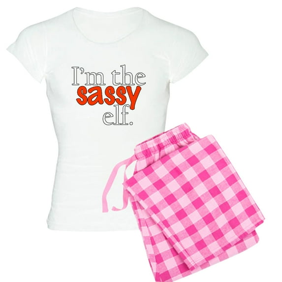 CafePress - Sassy Elf Pajamas - Women's Light Pajamas