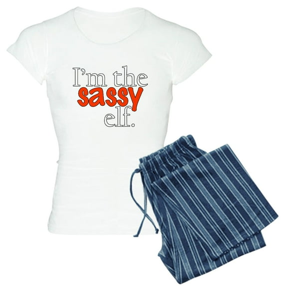 CafePress - Sassy Elf Pajamas - Women's Light Pajamas