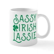 CafePress - Sassy Irish Lassie Ceramic Mug - 11 oz Ceramic Mug - Novelty Coffee Tea Cup