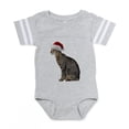 thumbnail image 1 of CafePress - Savannah Cat Christmas - Cute Infant Baby Football Bodysuit, 1 of 3