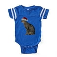 thumbnail image 1 of CafePress - Savannah Cat Christmas - Cute Infant Baby Football Bodysuit, 1 of 3