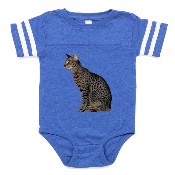 CafePress - Savannah Cat - Cute Infant Baby Football Bodysuit