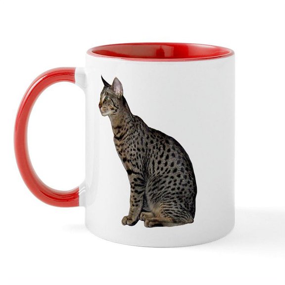 CafePress - Savannah Cat Mug - 11 oz Ceramic Mug - Novelty Coffee Tea Cup