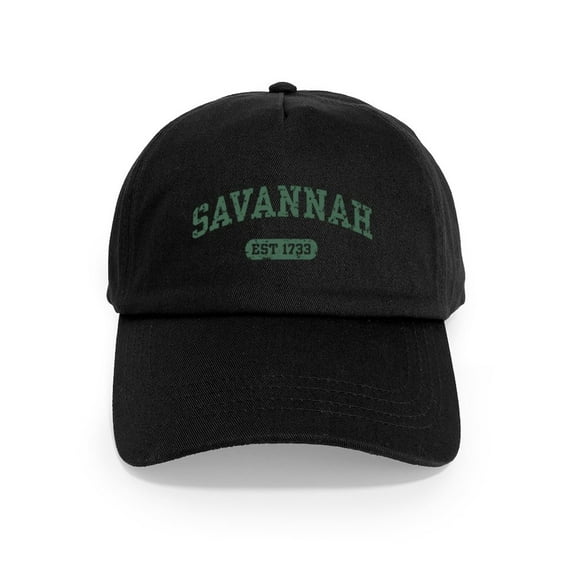 CafePress - Savannah Est 1733 Cap - Adjustable 100% Brushed Unisex Casual Cotton Baseball Cap, Beige, 1