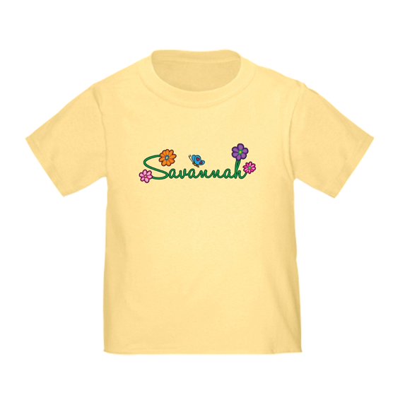 CafePress - Savannah Flowers Toddler T Shirt - Cute Toddler T-Shirt, 100% Cotton