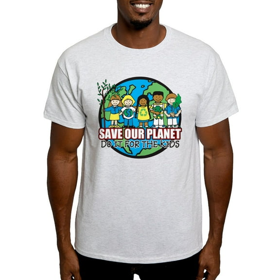 CafePress - Save Our Planet Light T Shirt - Men's Classic Graphic T-Shirt