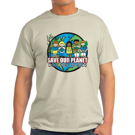 CafePress - Save Our Planet Light T Shirt - Men's Classic Graphic T-Shirt