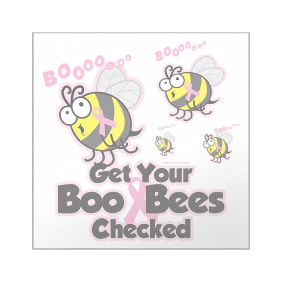 CafePress - Save The Boo Bees Square Sticker 3 X 3 - Square Sticker 3" x 3"