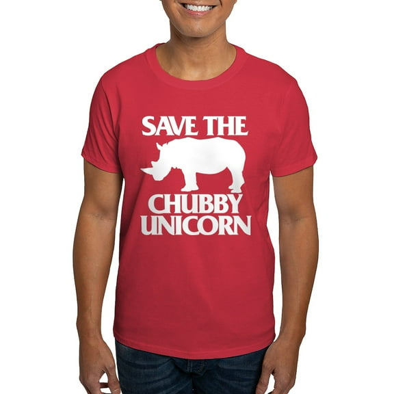 CafePress - Save The Chubby Unicorn Dark T Shirt - Men's Classic Graphic Cotton T-Shirt